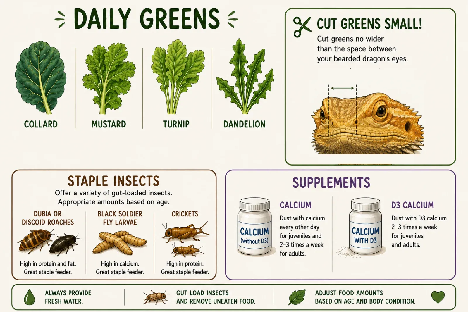 bearded dragon feeding guidelines